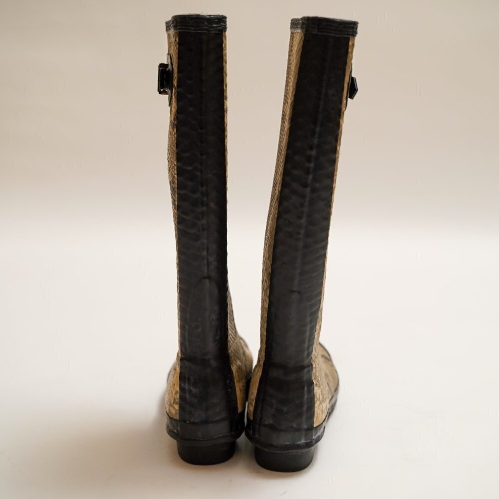 Hunter Carnaby Snake Python Print Rain Boots - Picture 4 of 7
